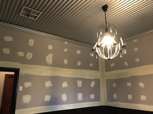 Woodbridge – replaced walls, install insulation, eye catching ceiling